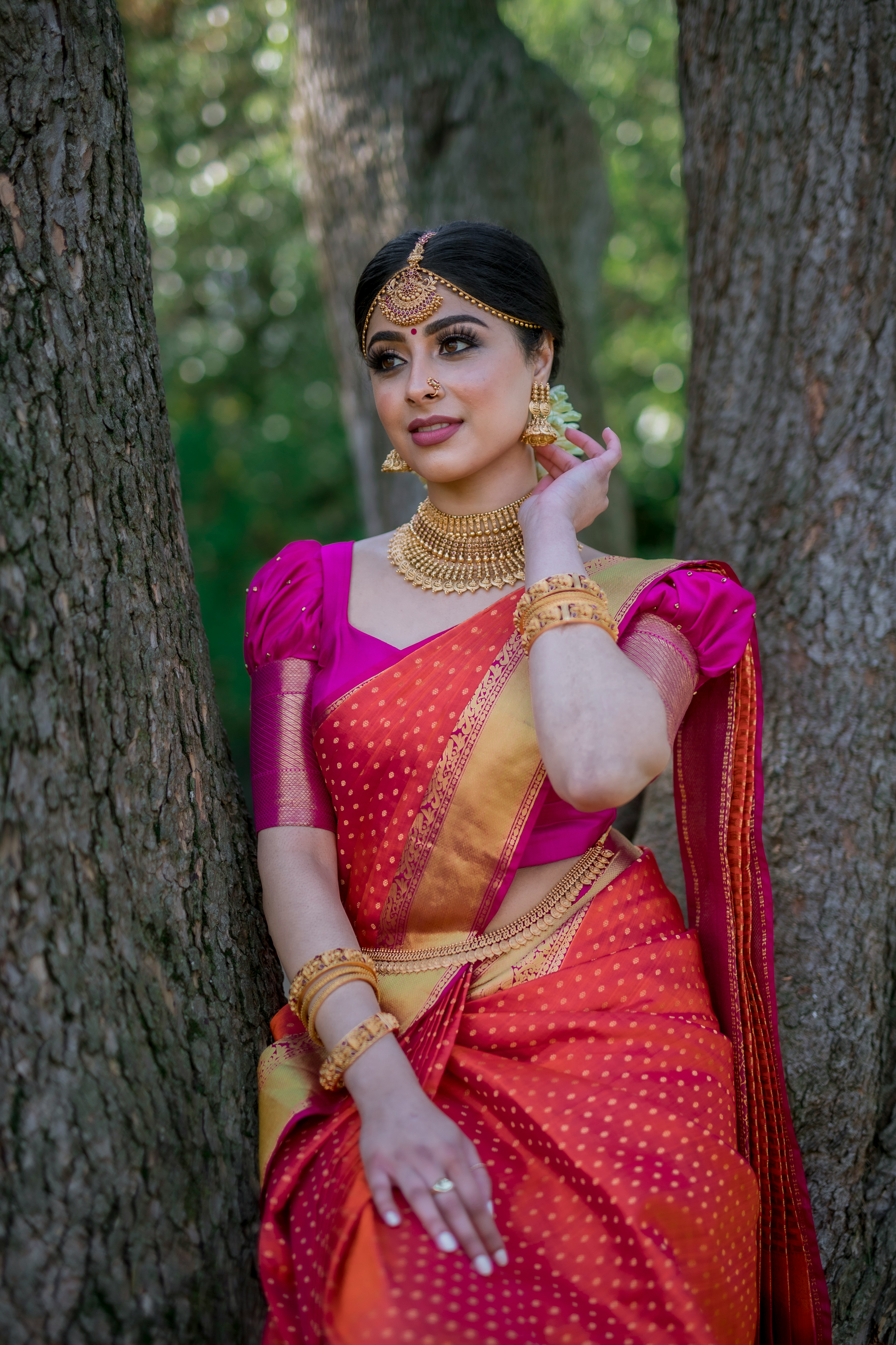 Ethnic Motifs Printed Saree