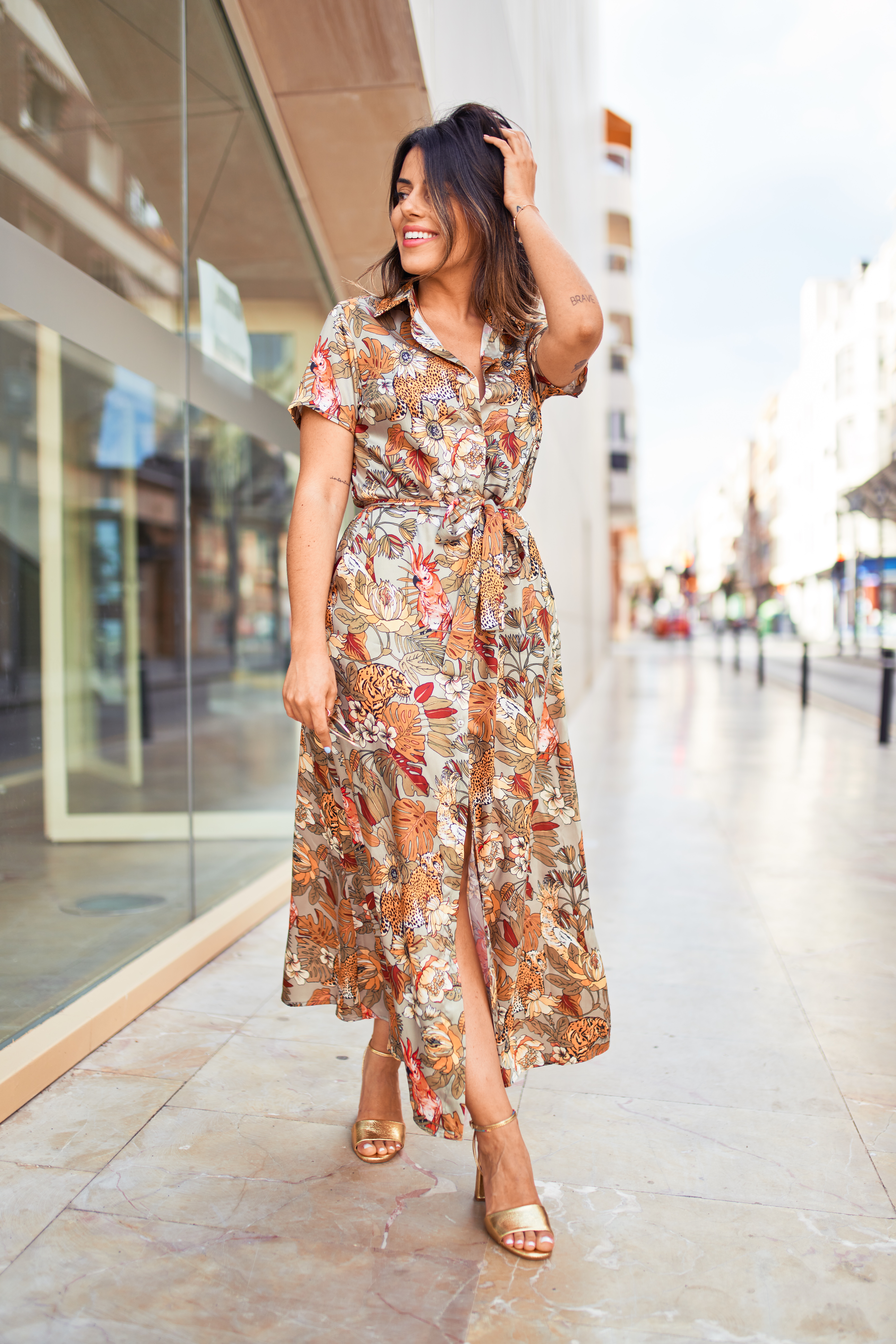 Layered Chiffon Party Maxi Dress